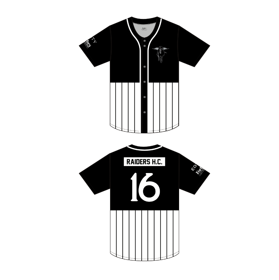 Raiders top baseball jersey